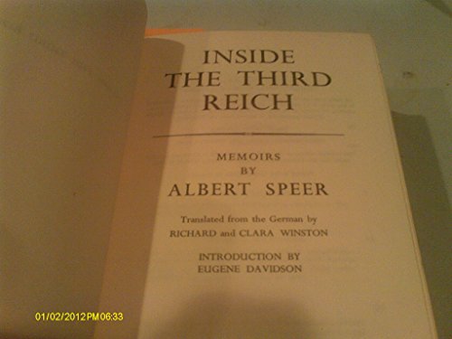 9781299610132: INSIDE THE THIRD REICH