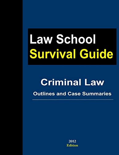 9781300105862: Criminal Law: Outlines And Case Summaries