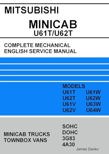 9781300668152: Mitsubishi MINICAB/TOWNBOX U61T/U62T Full Mechanical English Service Manual