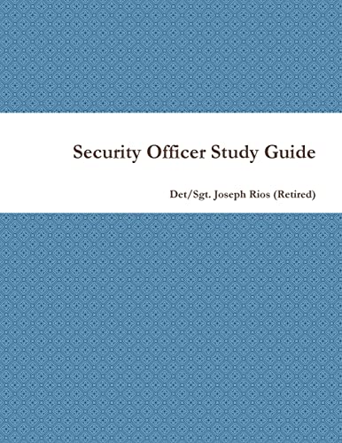 Stock image for Security Officer Study Guide for sale by PBShop.store US