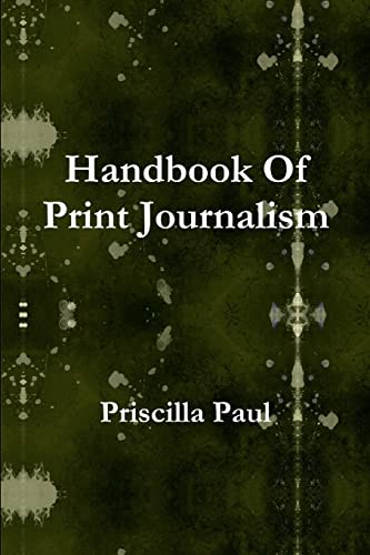 Beispielbild fr Handbook Of Print Journalism zum Verkauf von Chiron Media