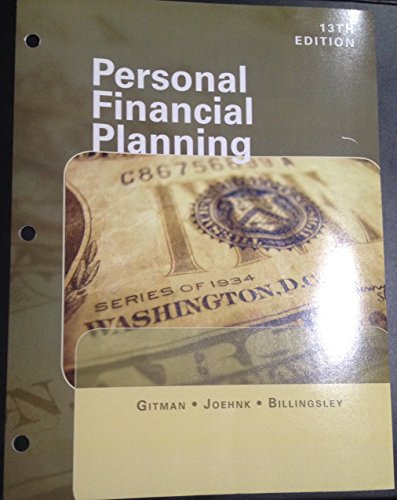 Stock image for Personal Financial Planning 13th Edition for sale by HPB-Red