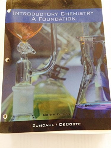 9781305000414: Introductory Chemistry: A Foundation- Zumdahl/DeCoste-8th Edition-Binder Ready