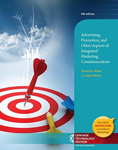 9781305002036: Advertising Promotion and Other Aspects of Integrated Marketing Communications (Not Textbook, Access Code Only) By Terence A. Shimp and J. Craig Andrews (2013)
