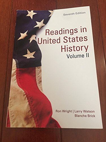 Beispielbild fr READINGS IN U.S.HISTORY,V.1 >CUSTOM< zum Verkauf von Campus Bookstore