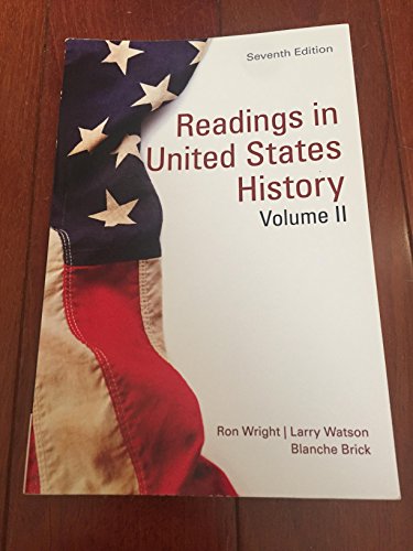 9781305003118: READINGS IN U.S.HISTORY,V.1 >CUSTOM<