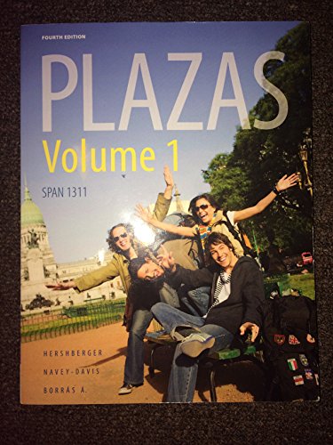 Beispielbild fr Plazas Volume 1 SPAN 1311 zum Verkauf von HPB-Red