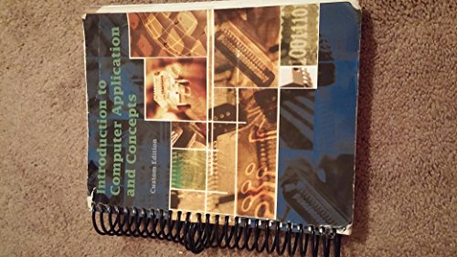 Imagen de archivo de Introduction to Computer Application and Concepts a la venta por BookHolders
