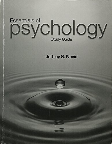 Imagen de archivo de Essentials of Psychology Study Guide a la venta por Better World Books