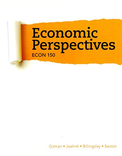 Stock image for Economic Perspectives ECON 150 for sale by Bookmans
