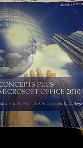 Imagen de archivo de Concepts Plus Microsoft Office 2010 a la venta por Wrigley Books