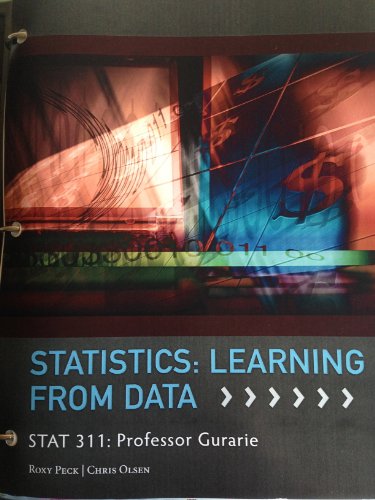 Stock image for Statistics: Learning and From Data for sale by HPB-Red