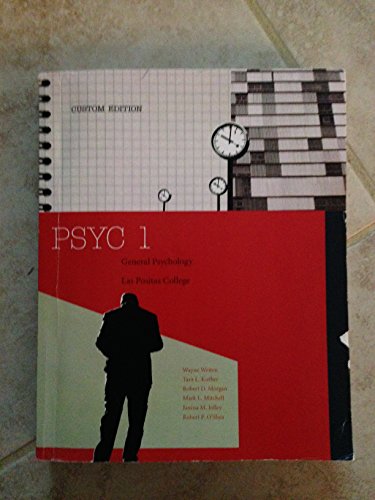 Stock image for Psyc 1 Custom Edition General Psychology Las Positas College for sale by HPB-Red