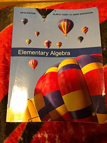 Beispielbild fr CCSF Elementary Algebra (Fifth Edition) zum Verkauf von Books From California