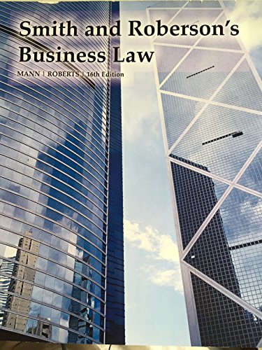 Stock image for Smith and Roberson's Business Law for sale by Better World Books