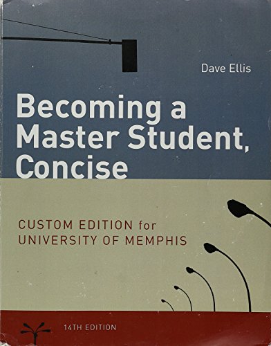 9781305038363: Becoming a Master Student, Concise