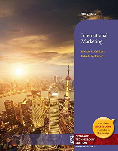 9781305040113: International Marketing (Not Textbook, Access Code Only) by Michael R. Czinkota and Ilkka A. Ronkainen (2012, Paperback)