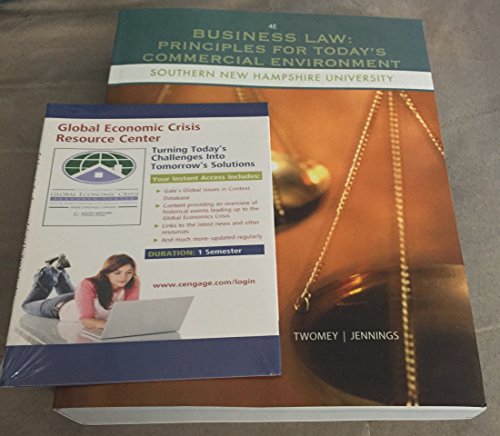 Imagen de archivo de BUSINESS LAW:PRIN.F/TODAY'S.>CUSTOM< a la venta por ThriftBooks-Dallas