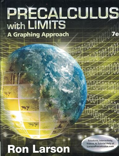 Stock image for Precalculus with Limits: A Graphing Approach for sale by Books of the Smoky Mountains