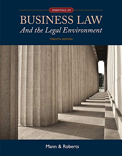 Stock image for Essentials of Business Law and the Legal Environment for sale by CANUSA, LLC