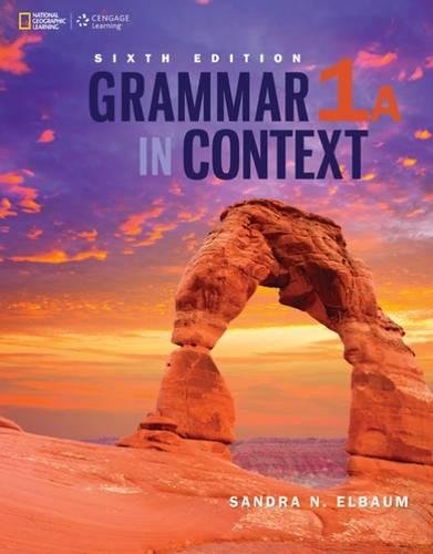 Imagen de archivo de Grammar in Context 1: Split Edition A a la venta por More Than Words