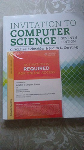 Imagen de archivo de Invitation to Computer Science - Standalone book a la venta por HPB-Red