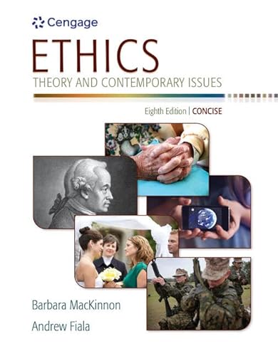 Beispielbild fr Ethics: Theory and Contemporary Issues, Concise Edition (Mindtap Course List) zum Verkauf von Studibuch