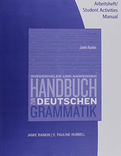 Beispielbild fr Handbuch Zur Deutschen Grammatik zum Verkauf von Booksavers of MD