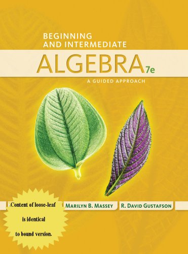 Stock image for Beginning and Intermediate Algebra: A Guided Approach for sale by SecondSale