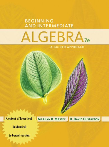 9781305081185: Beginning and Intermediate Algebra: A Guided Approach