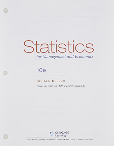 Stock image for Statistics for Management and Economics for sale by Better World Books