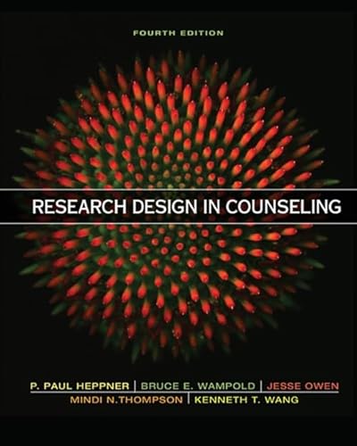 Beispielbild fr Research Design in Counseling zum Verkauf von BooksRun