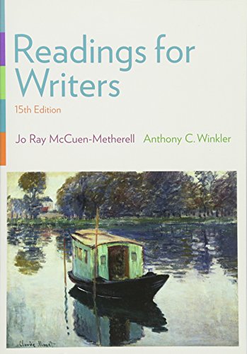 Imagen de archivo de Readings for Writers a la venta por Gulf Coast Books