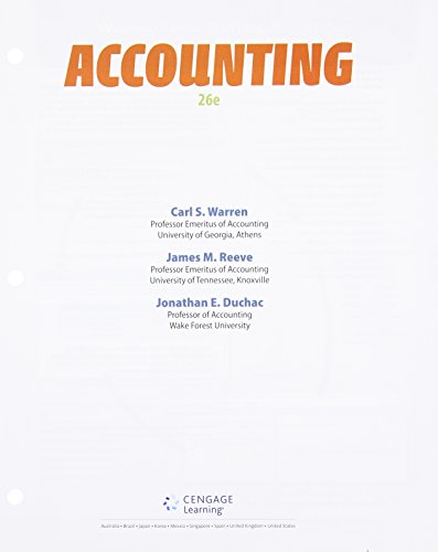 Beispielbild fr Accounting, Loose-leaf Version zum Verkauf von BooksRun