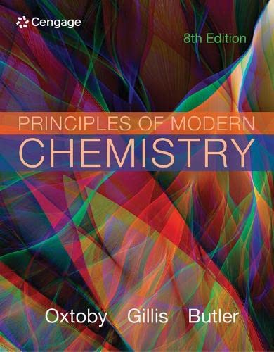 Imagen de archivo de Student Solutions Manual for Oxtoby/Gillis/Butler's Principles of Modern Chemistry, 8th a la venta por HPB-Red