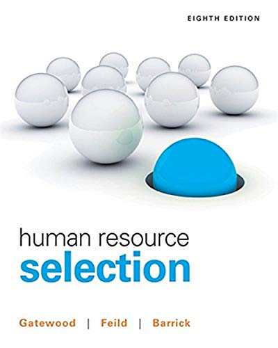 Beispielbild fr Human Resource Selection zum Verkauf von HPB-Red