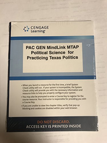 Stock image for PAC GEN MindLink MTAP Political Science for Practicing Texas Politics for sale by HPB-Red