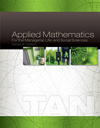Imagen de archivo de Applied Mathematics for the Managerial, Life, and Social Sciences: a la venta por TextbookRush