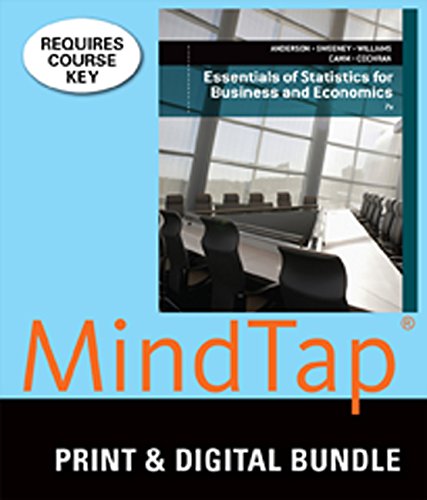 Beispielbild fr Bundle: Essentials of Statistics for Business and Economics, Loose-leaf Version, 7th + MindTap Business Statistics, 1 term (6 months) Printed Access Card zum Verkauf von SecondSale