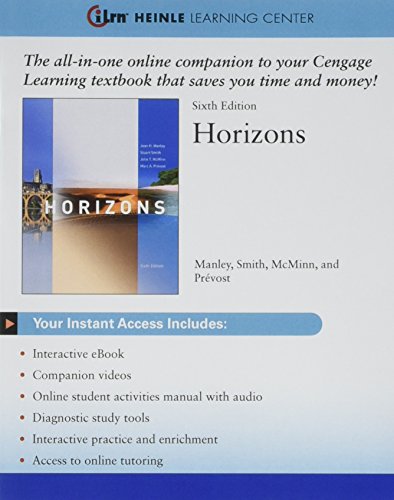 Imagen de archivo de Bundle: Horizons, 6th + iLrn Heinle Learning Center Printed Access Card a la venta por Walker Bookstore (Mark My Words LLC)