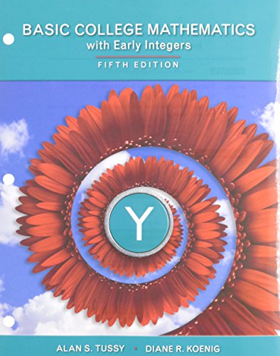 Imagen de archivo de Bundle: Basic Mathematics for College Students with Early Integers, 5th + WebAssign Printed Access Card for Tussy/Koenig's Basic Mathematics for . with Early Integers, 5th Edition, Single-Term a la venta por HPB-Red
