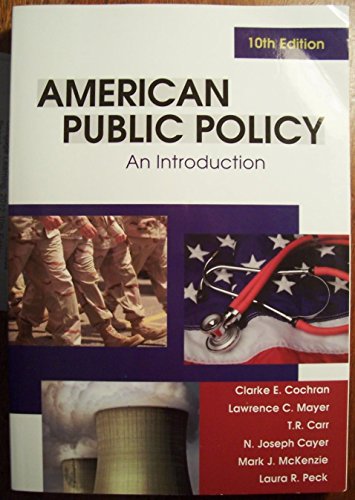 Beispielbild fr American Public Policy: An Introduction zum Verkauf von HPB-Red