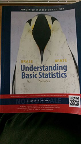 Imagen de archivo de Annotated Edition: Understanding Basic Statistics ; 9781305258785 ; 1305258789 a la venta por APlus Textbooks