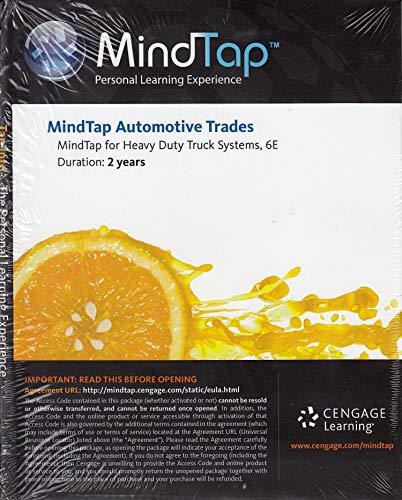 Stock image for MindTap Diesel Technology, 4 terms (24 months) Printed Access Card for Bennett's Heavy Duty Truck Systems, 6th for sale by One Planet Books