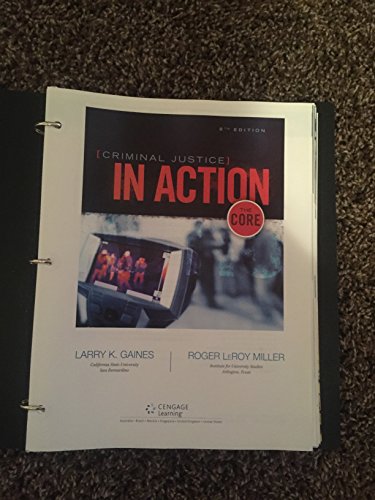 9781305261075: Criminal Justice in Action: The Core