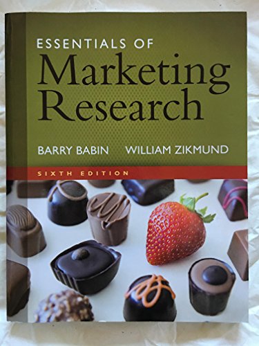 Stock image for Essentials of Marketing Research Sixth Edition for sale by SecondSale