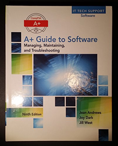 Beispielbild fr A+ Guide to Software zum Verkauf von Better World Books