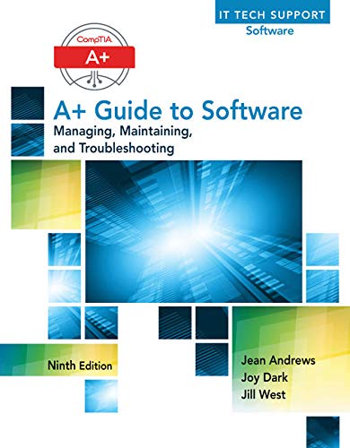 9781305266506: A+ Guide to Software: Managing, Maintaining, and Troubleshooting
