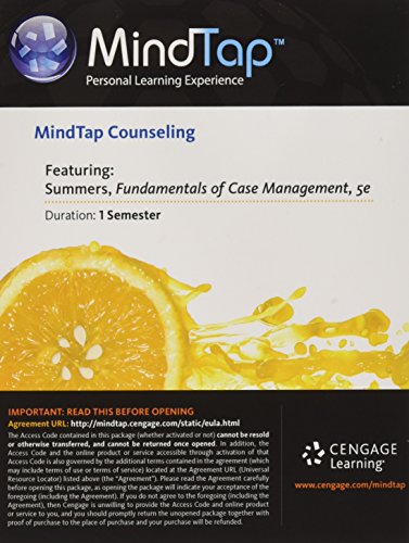 Stock image for MindTap V2.0 for Summers' Fundamentals of Case Management Practice: Skills for the Human Services, 1 term Printed Access Card for sale by Textbooks_Source