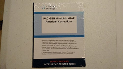 Beispielbild fr LMS Integrated for MindTap Criminal Justice, 1 term (6 months) Printed Access Card for Clear/Reisig/Cole's American Corrections, 11th zum Verkauf von Textbooks_Source
